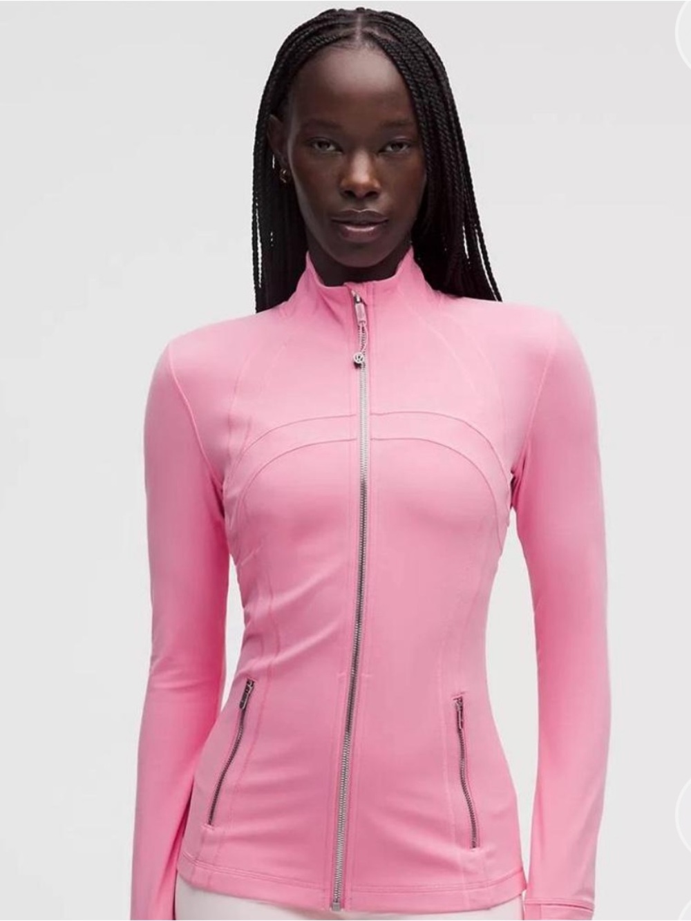 Lululemon candy cloud pink full zip define jacket
